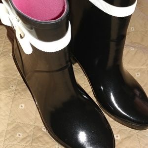 *1 DAY SALE* Kate Spade Paloma black rain boots 36